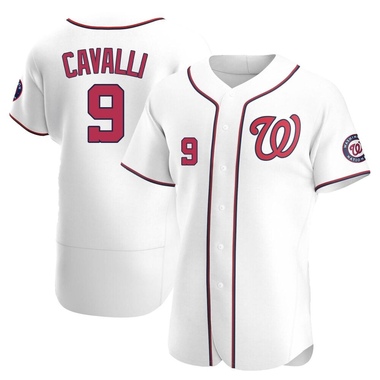 White Cade Cavalli Men's Washington Nationals Home Jersey - Authentic Big Tall