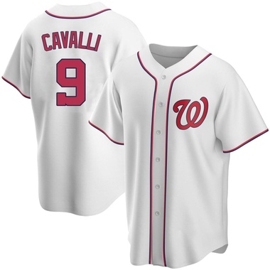 White Cade Cavalli Men's Washington Nationals Home Jersey - Replica Big Tall