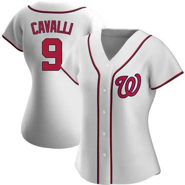 White Cade Cavalli Women's Washington Nationals Home Jersey - Authentic Plus Size